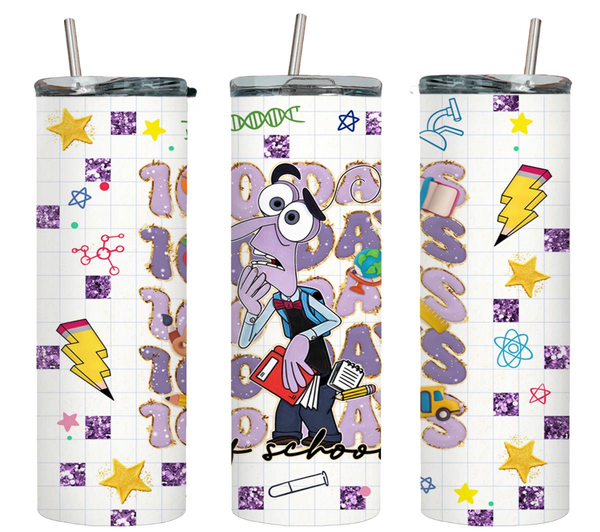 100 Days of School - tumbler