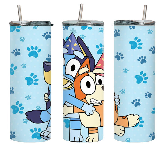 Blue Dog - tumbler