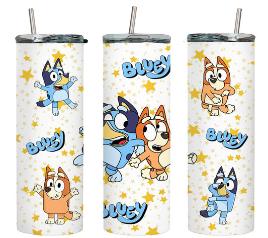 Blue Dog - tumbler