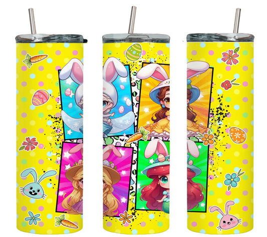 Elsa, Belle, Rapunzel, Ariel-8915 - tumbler