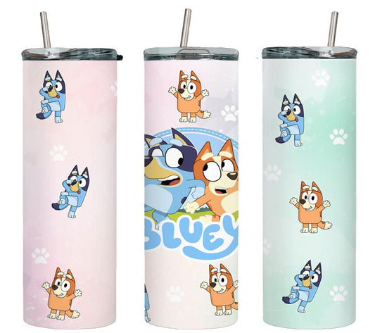 Blue Dog - tumbler