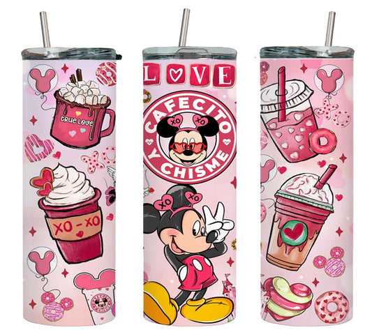 Love Cafecito y Chisme Mousy Boy-8803 - tumbler