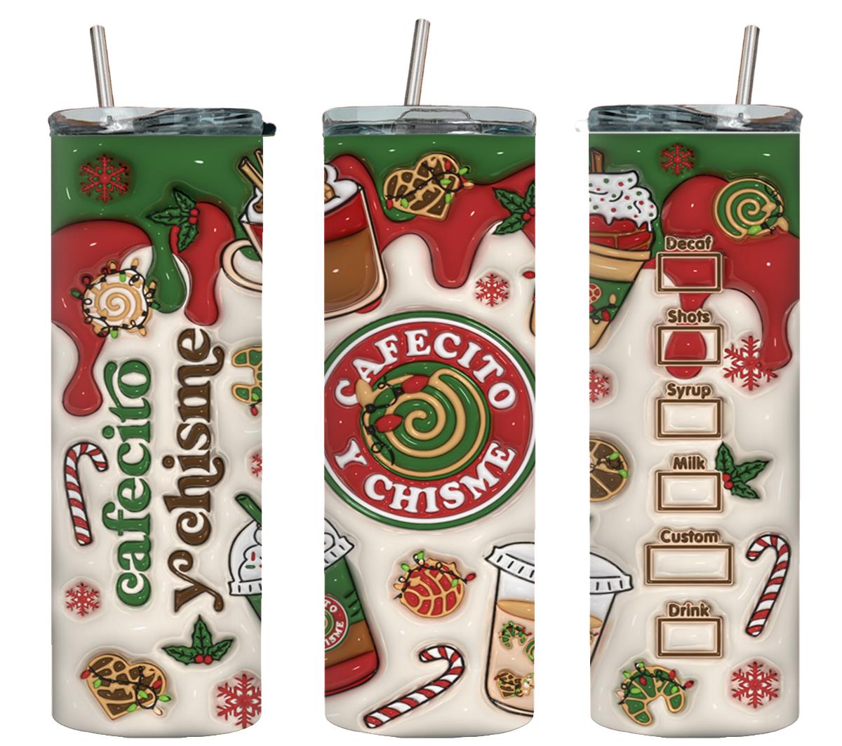 Cafecito y Chisme Christmas-8479 - tumbler