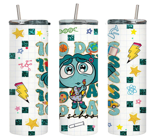 100 Days of School - tumbler