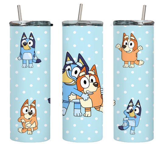 Blue Dog - tumbler