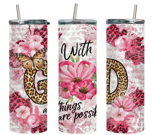 With God All Things are Posible -8556 - tumbler