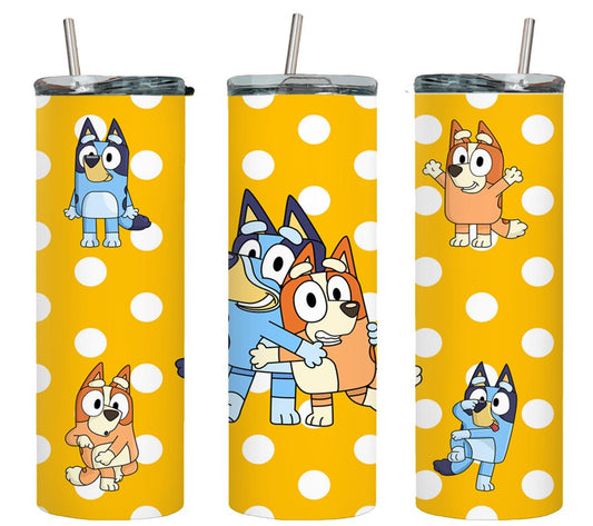 Blue Dog - tumbler