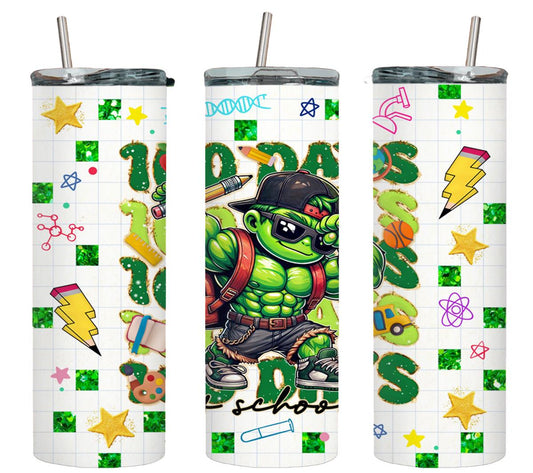 100 Days of School - tumbler