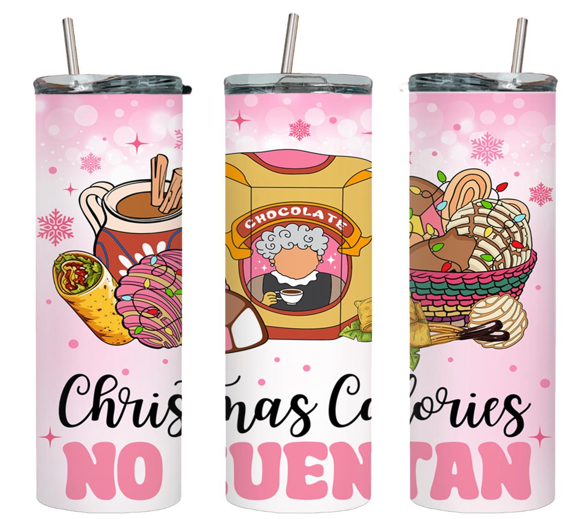 Christmas Calories No Cuentan-8427 - tumbler