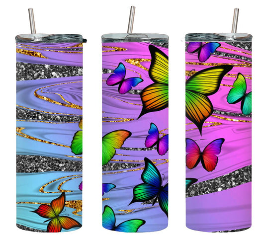 Butterflies - tumbler