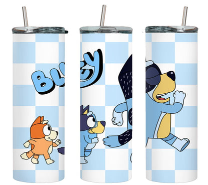Blue Dog - tumbler