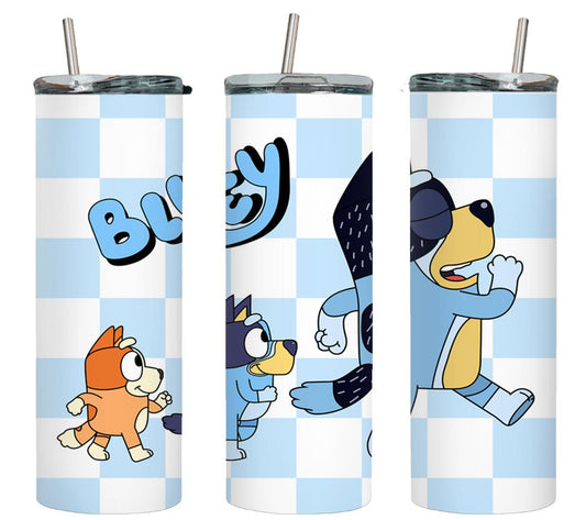 Blue Dog - tumbler