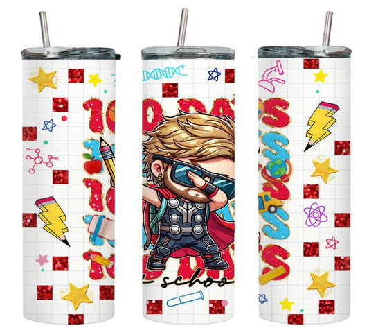 100 Days of School - tumbler