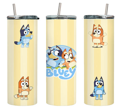 Blue Dog - tumbler