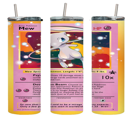 Pokemon Mew Card-8043 - tumbler