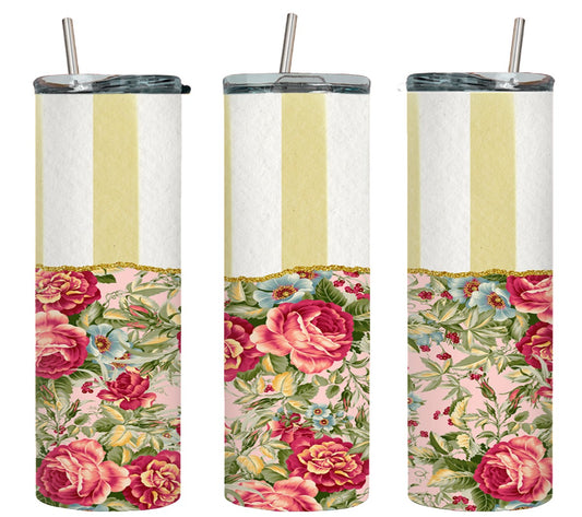 Vintage Rose - tumbler