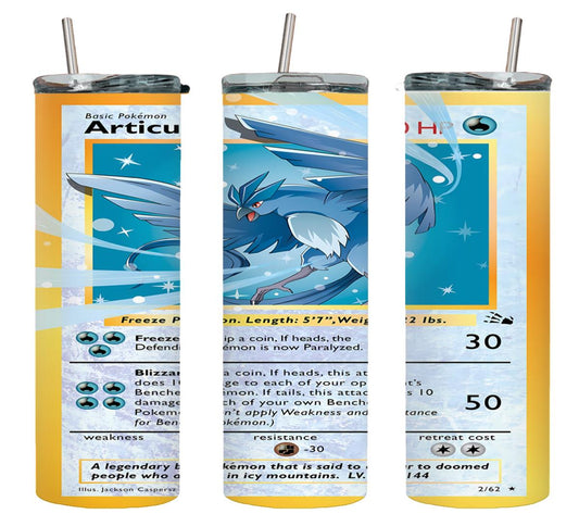 Pokemon Articuno Card-8036 - tumbler