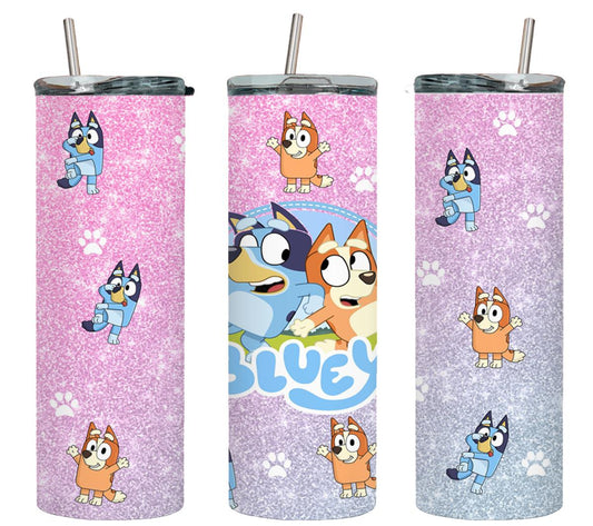 Blue Dog - tumbler