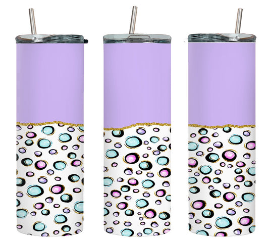 Purple Bubbles - tumbler