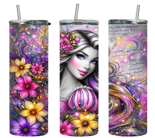 Long Hair Princess-11123 - tumbler