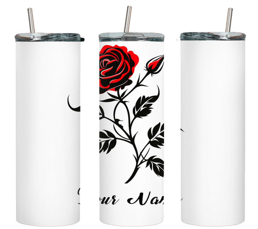 Personalized Birthday June Rose - tumbler