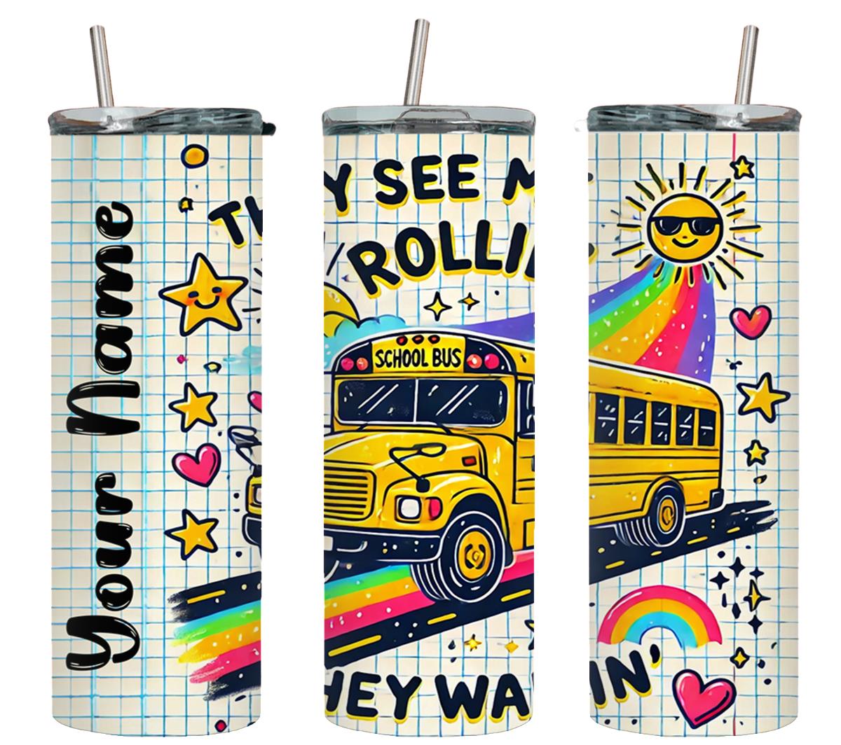 Personalized School Bus Driver-8111 - tumbler