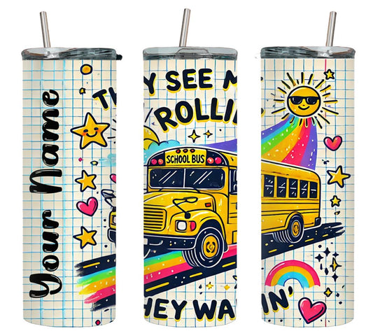 Personalized School Bus Driver-8111 - tumbler