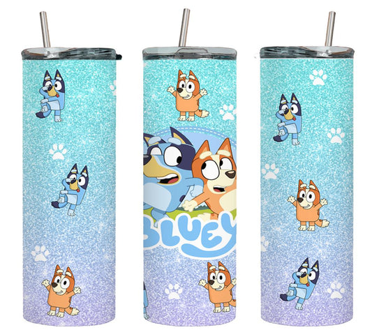 Blue Dog - tumbler