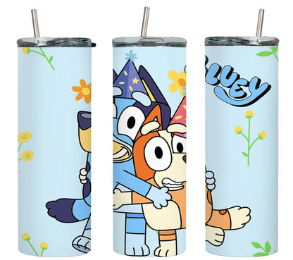 Blue Dog - tumbler