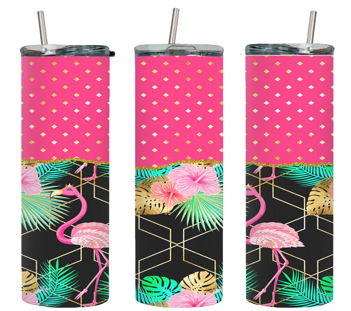 Flamingo Black-10573 - tumbler