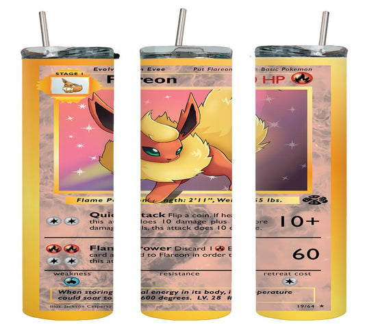 Pokemon Flareon Card-8041 - tumbler