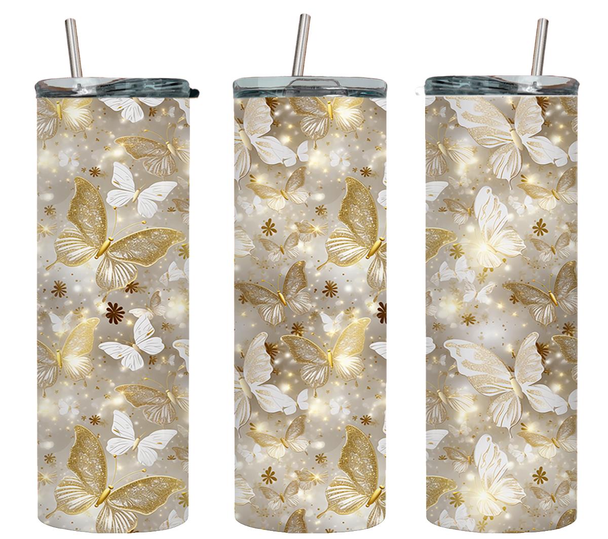 Gold Butterflies-8339 - tumbler