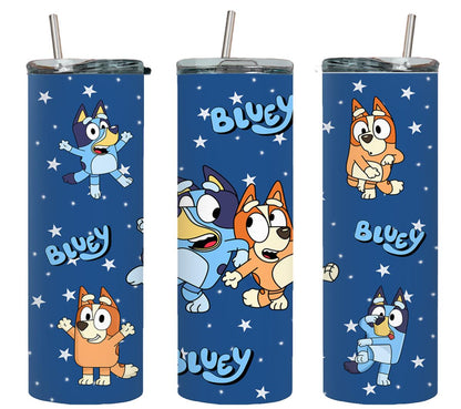 Blue Dog - tumbler