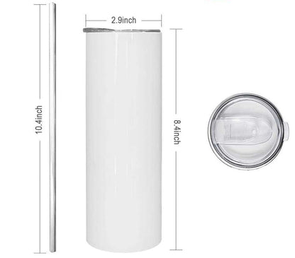 Blue Flower-8274 - tumbler