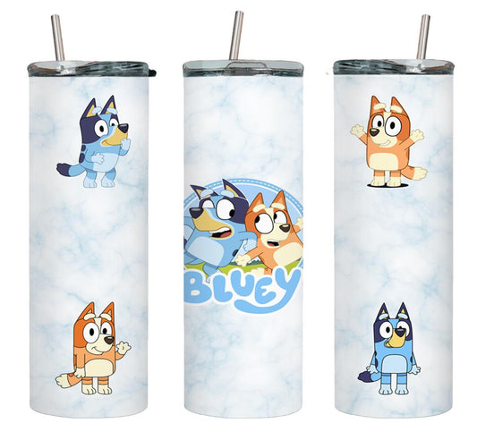 Blue Dog - tumbler