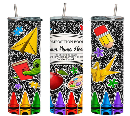 Personalized Back to School-8093 - tumbler