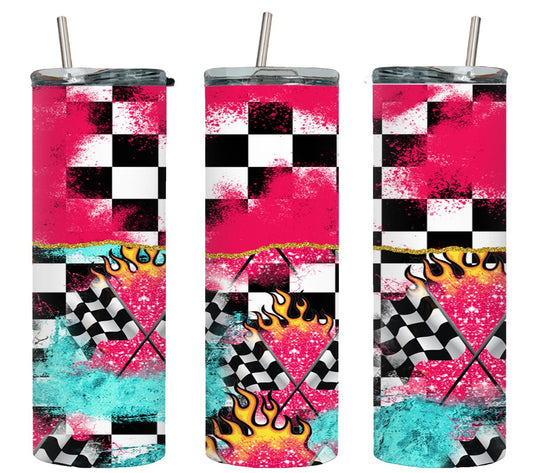 Race Flames - tumbler