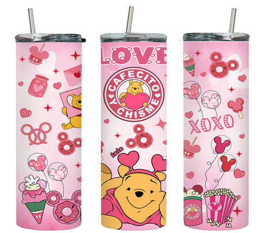 Cafecito y Chisme Love Bear-8798 - tumbler