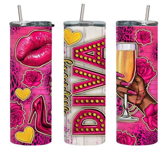 Birthday Diva - tumbler