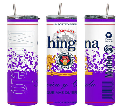 Chingona Toxica y Chula Purple-8486 - tumbler