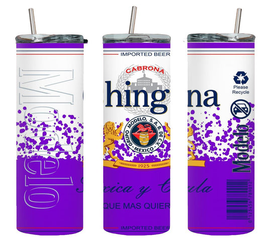 Chingona Toxica y Chula Purple-8486 - tumbler