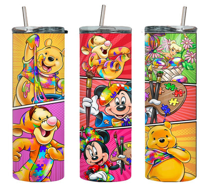 Friends for Autism Tapered-8844 - tumbler