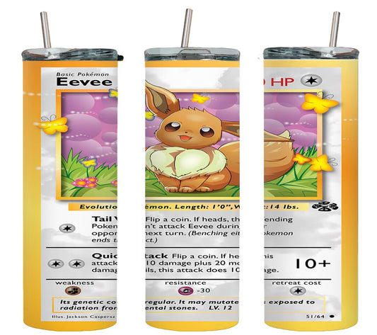 Pokemon Eevee Card-8039 - tumbler