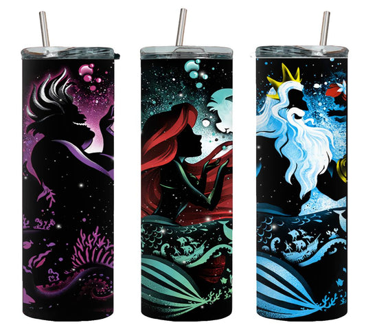 Neon The Little Mermaid-9425 - tumbler