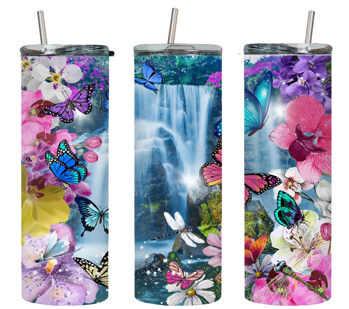 Waterfall Butterflies-8341 - tumbler
