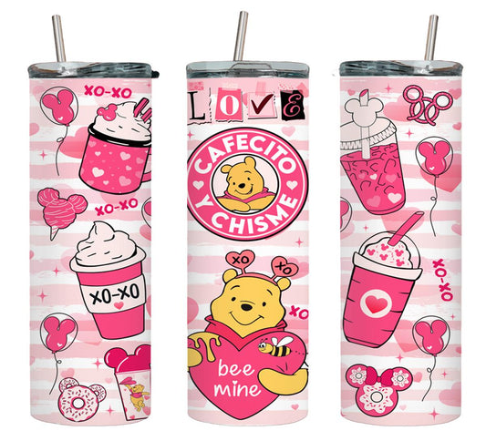 Love Cafecito y Chisme Bear-8807 - tumbler