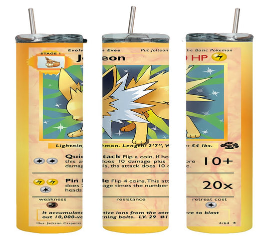 Pokemon Jolteon Card-8042 - tumbler