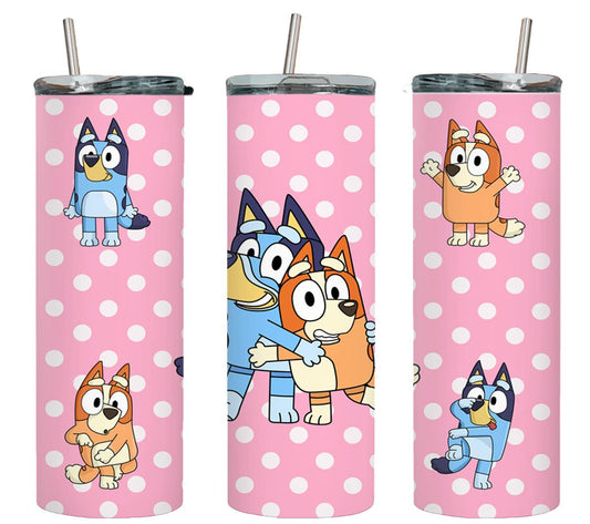 Blue Dog - tumbler