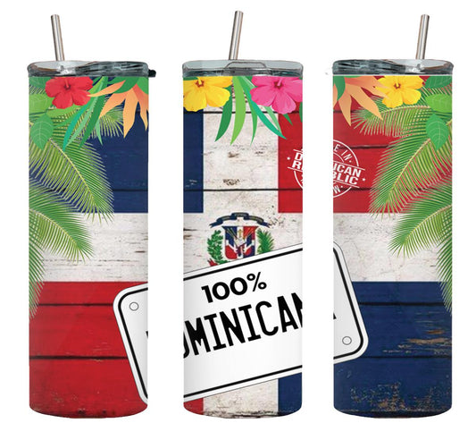 100% Dominicana - tumbler