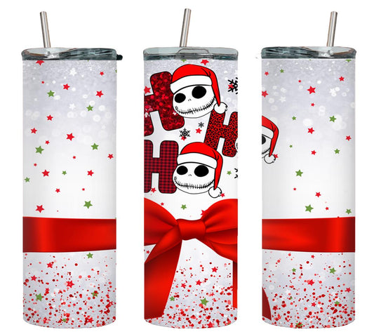 Skull Guy in Christmas - tumbler